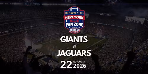 Giants vs. Jaguars Fan Zone at MetLife: Food, Drinks & Game Day Vibes!