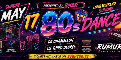 RMBR - May Long Weekend 80s Dance