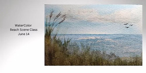Watercolor Beach Scene Painting Class