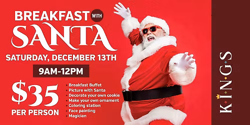 Breakfast with Santa at Kings Rosemont
