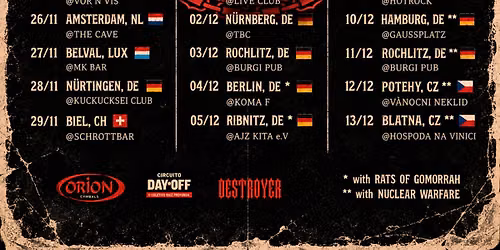 HELLWAY PATROL (BRA) - Road Rituals Europe Tour @ Live Club Bamberg