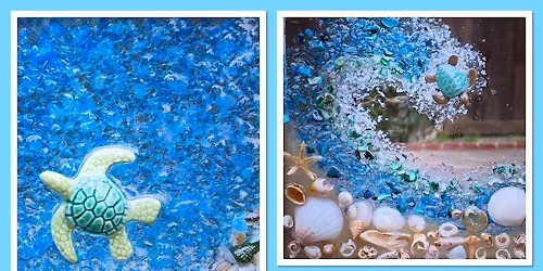 Make Your Own Crushed Glass Coastal Wall Art