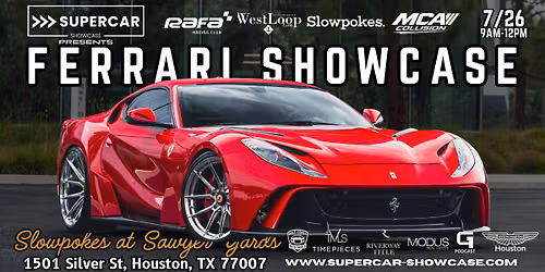 SUPERCAR SHOWCASE - THE FERRARI SHOWCASE Car Meet at Sawyer Yards - Cars + Coffee