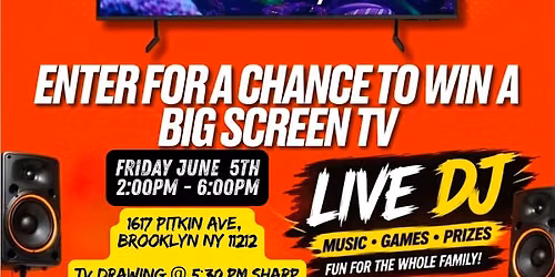 Boost Mobile TV raffle event with live DJ on Pitkin Ave, Brooklyn NY