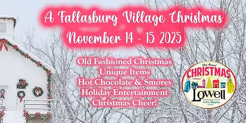 Christmas Through Lowell at the Fallasburg Schoolhouse Stop #7