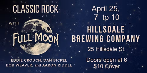 Full Moon at Hillsdale Brewing COmpany
