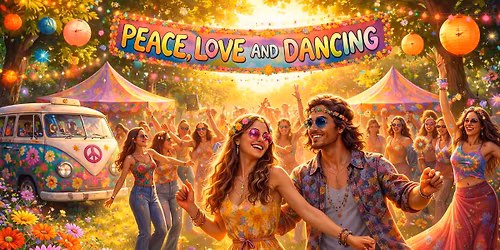 V\u00e5rfest i flowerpowertema