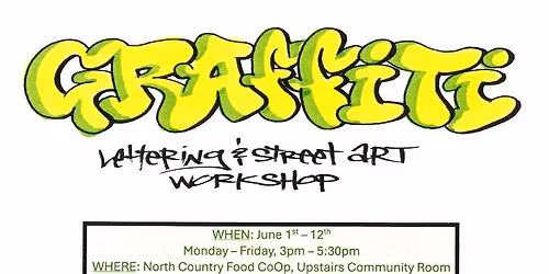 Graffiti Lettering and Street Art Workshop