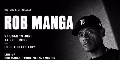 Instore & vinyl EP release Rob Manga