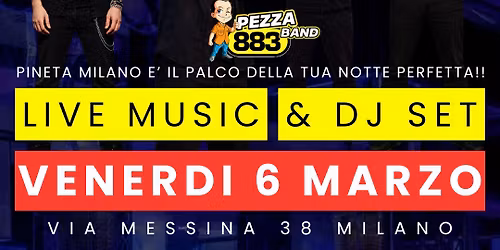 #PINETACLUBMILANO@PezzaBand tribute Max Pezzali & 883