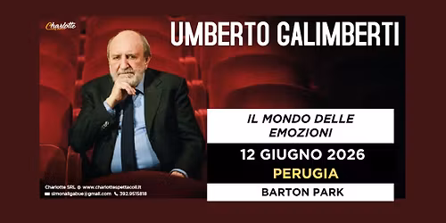 PERUGIA - BARTON PARK - Umberto Galimberti - Il mondo delle emozioni