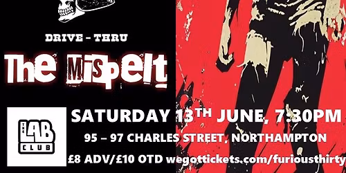 The Furious Thirty presents-THE BACKSTREET ABORTIONS, BUCHA EFFECT, ROADKILL DRIVE THRU, THE MISPELT