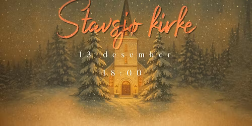 Årets julekonsert i Stavsjø kirke 