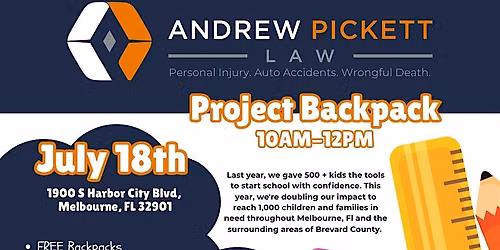 Project Backpack - Melbourne, FL