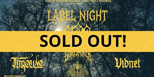 LABEL NIGHT - OVER THE UNDER \/ VINYLTROLL RECORDS \/ GRAVEN
