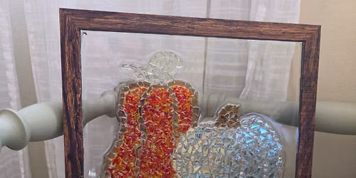 Fall Crushed Glass Art BYOB