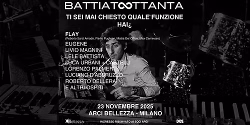 BattiatOttanta | Milano, Arci Bellezza
