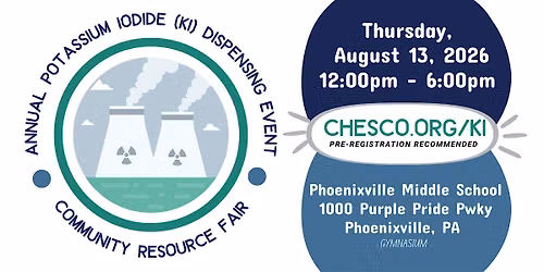 Annual Potassium Iodide (KI) Dispensing Event & Community Resource Fair