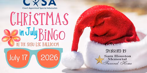 CASA Christmas in July Bingo