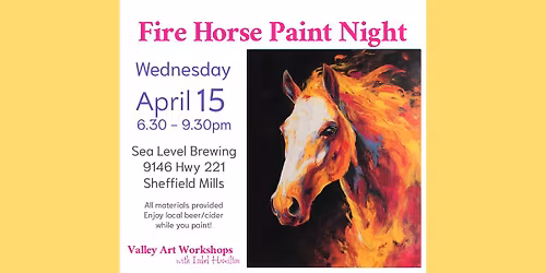 Fire Horse paint night (re-run!)