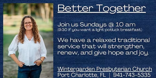 Worship at Wintergarden - All Are Welcome