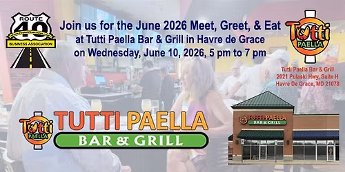 June 2026 Meet, Greet, and Eat at Paella Bar & Grill