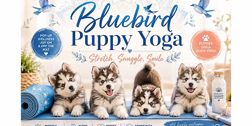 Bluebird Puppy Yoga