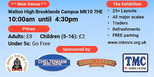 Milton Keynes Model Railway Society 2026 Exhibition — Walton High Brooklands Campus