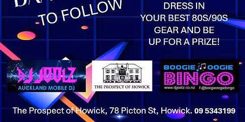 80's vs 90's Music Bingo Night