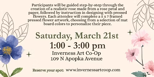 Pressed Flowers Workshop