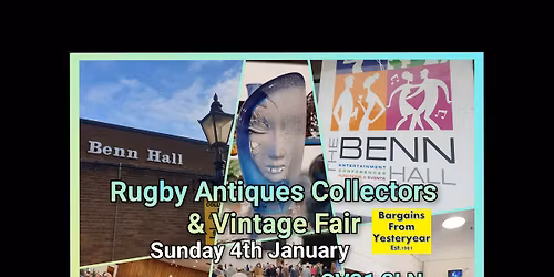 Rugby Antiques Collectors and Vintage Fair 2026