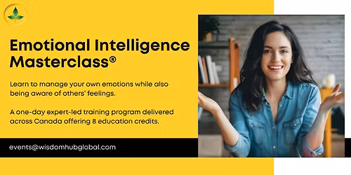 Emotional Intelligence\u00ae 1 Day Masterclass in Oshawa | Wisdom Hub