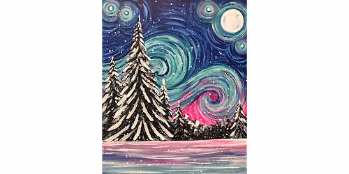 Starry Night in Winter - Paint and Sip in Tyler | Classpop!\u2122
