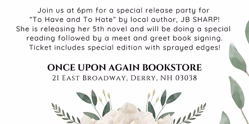 "To Have and To Hate" Book Release Party