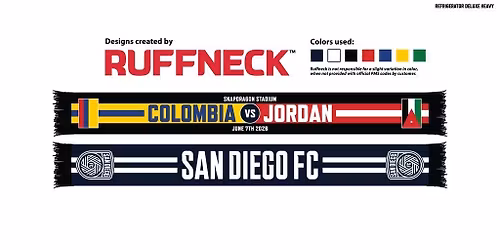 Scarf Add-on: Colombia V Jordan