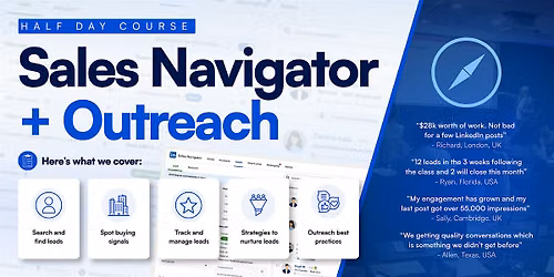 Sales Navigator & Outreach (Half Day Course) - NEW YORK