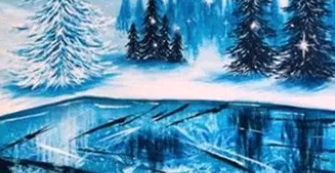 Paint Nite: Frozen Winter Lake II