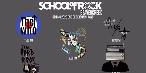 School of Rock Beavercreek Spring 2026 End of Season Shows