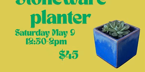Custom kiln-fired Stoneware Planters