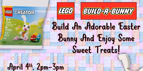 Build-A-Bunny Lego Easter Event at Gnome Games Appleton North!