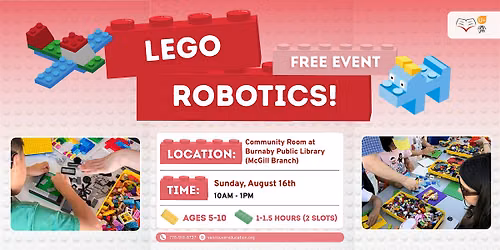 Free LEGO Robotics Workshop (Burnaby)