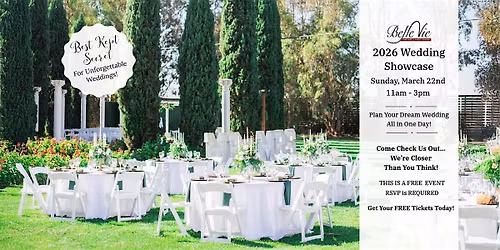 Belle Vie Vineyard Wedding Showcase 2026