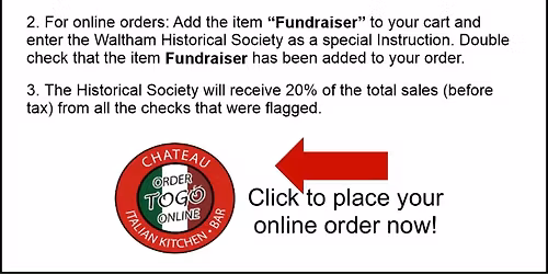 Chateau Fundraiser for the Waltham Historical Society