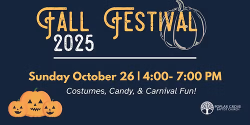 \ud83c\udf41\ud83c\udf83 Fall Festival at Poplar Grove Baptist Church \ud83c\udf83\ud83c\udf41