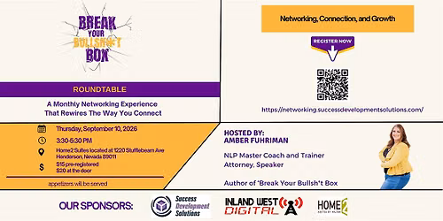 Break Your Bullshit Box Roundtable | Henderson Networking Event