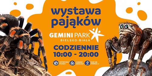 PRZED\u0141U\u017bONA! Wystawa Paj\u0105k\u00f3w w Bielsku-Bia\u0142ej \ud83d\udd77\ufe0f Bielsko-Bia\u0142a CODZIENNIE od 10:00 do 20:00 \ud83d\udd78\ufe0f \ud83d\udd78\ufe0f
