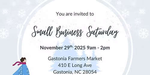 Small Business Saturday at Gastonia Farmers Market