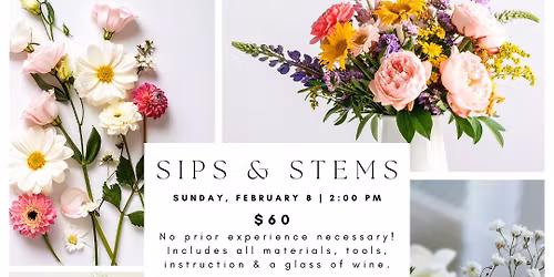 Wine & Design - Winter Floral Workshop with Flora Elements