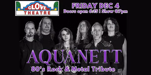 Aquanett LIVE at the Glove Theatre