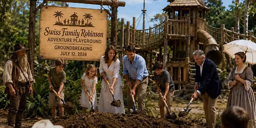 Swiss Family Robinson Adventure Playground Groundbreaking Ceremony